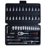 46PC 1/4" Drive 6PT Socket Combination Set 4-14MM