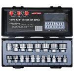 19PC 1/2" Drive Socket Set 5/16"-1-1/4"