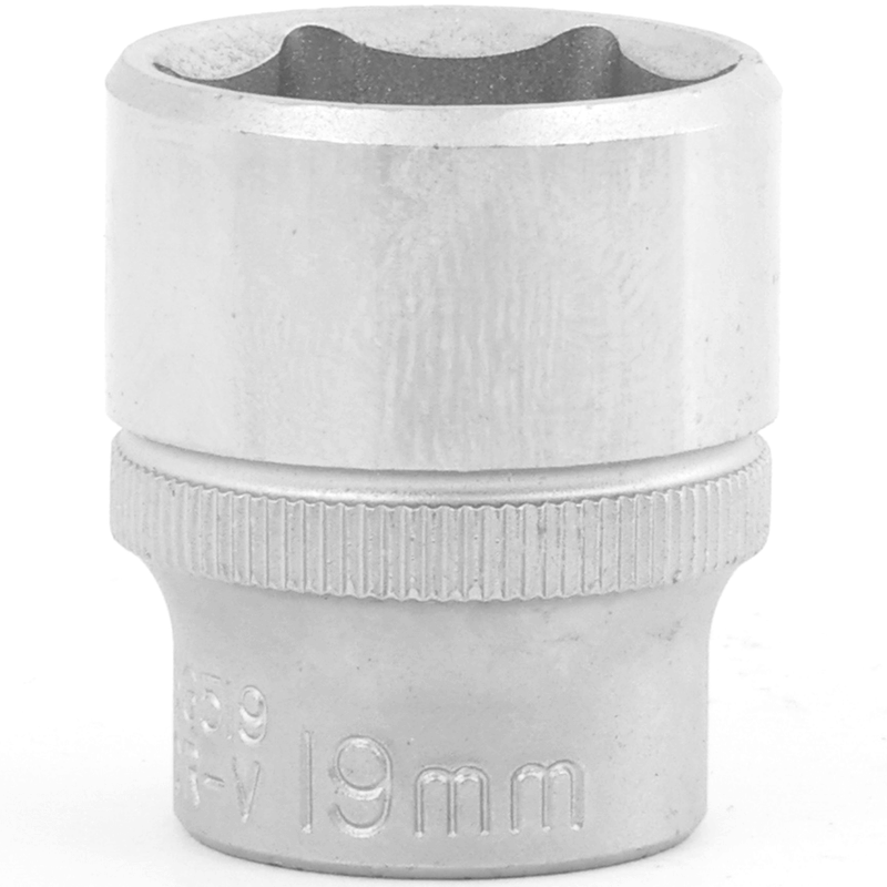53519_0001__40355.1698655439.png 3/8" Drive 6PT Flank Socket 19MM 30MM Length - Image 1