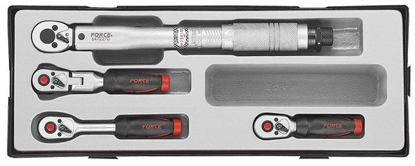 force-2045-4pc-ratchet-handle-set.jpg 4PC 1/4" Drive Ratchet Handle Set - Image 1